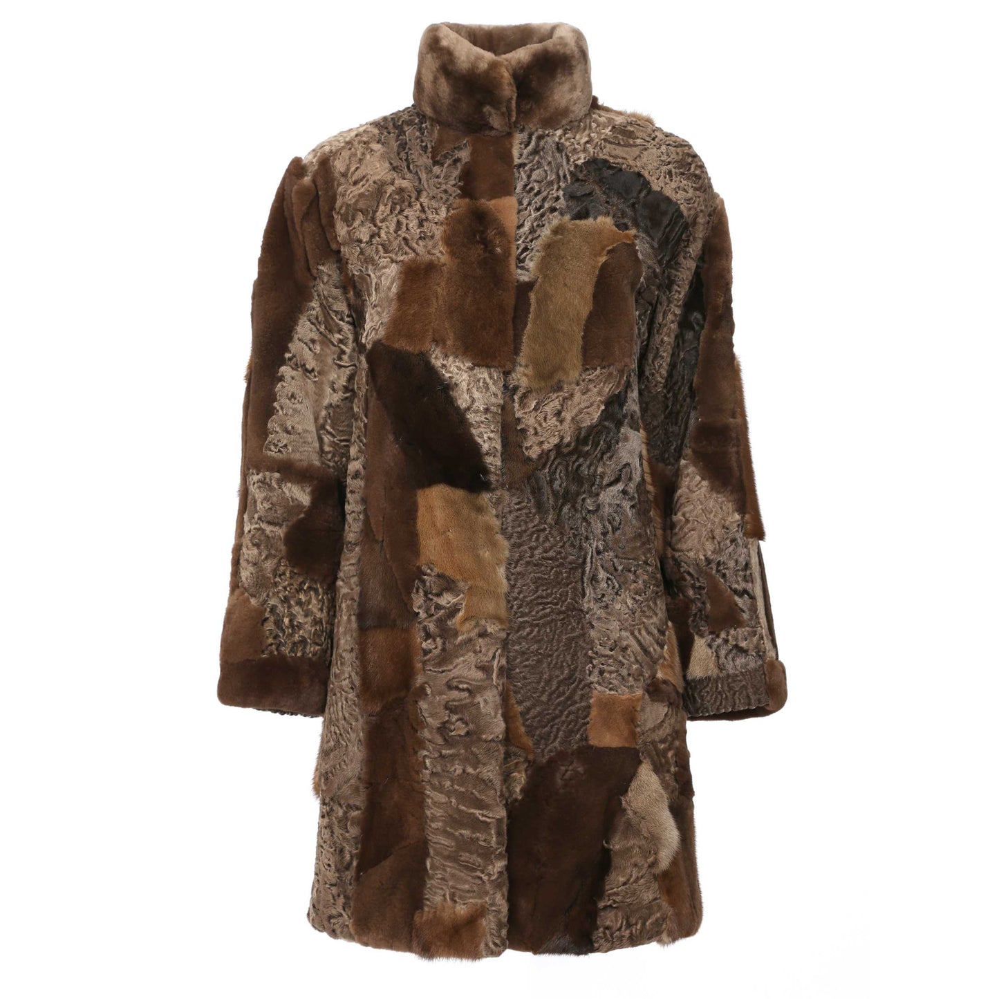 'Jigsaw puzzle' Fur Jacket