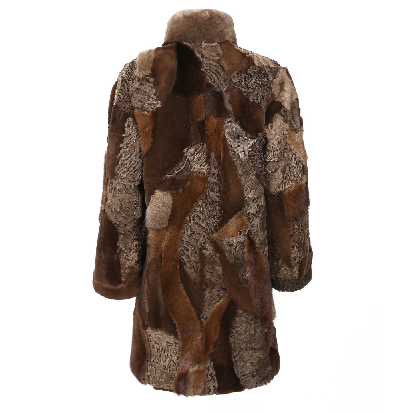 'Jigsaw puzzle' Fur Jacket