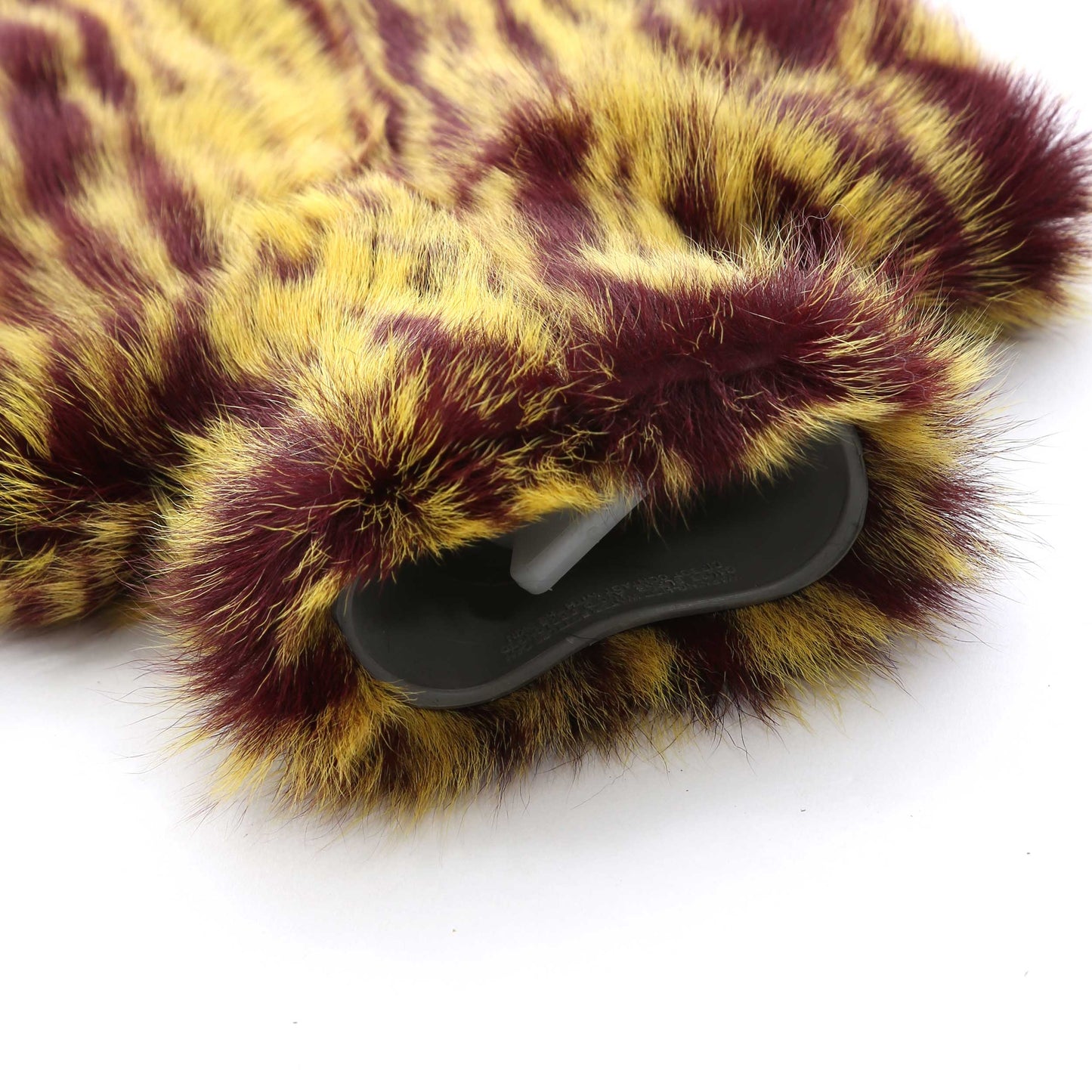 Yellow and wine stripe Hot Water Bottle