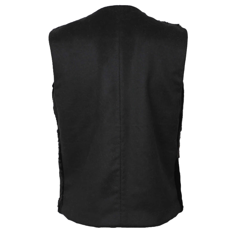 Black Fur combination Gilet