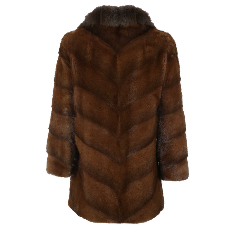 Mink coat with Sable collar