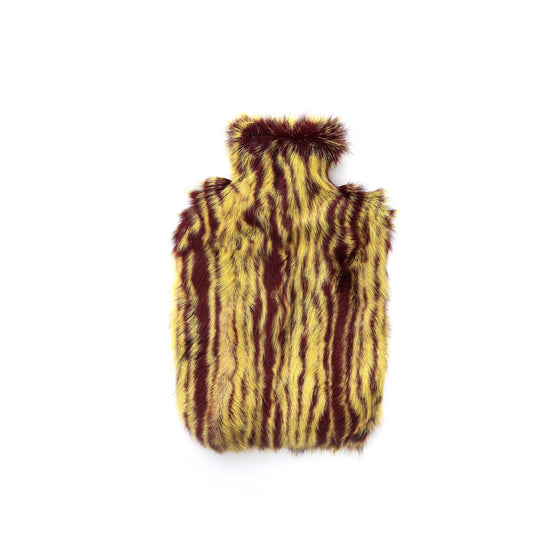 Yellow and wine stripe Hot Water Bottle