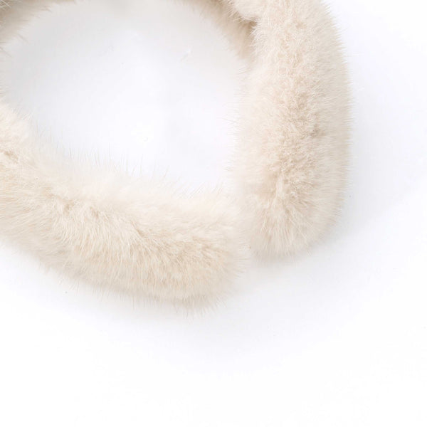 White Mink Hairband