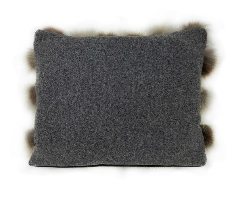 Raccoon pompom Cushion