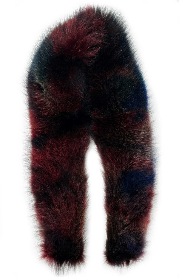 Extra Large raccoon multicolour scarf