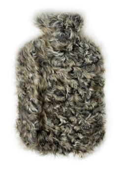 Grey curly lamb Hot Water Bottle