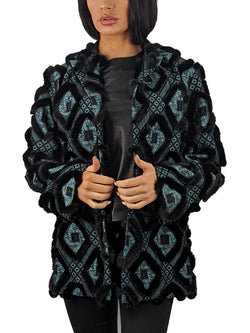 Diamond mink jacket